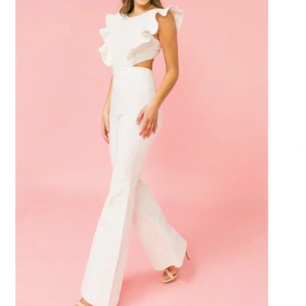 White Denim Jumpsuit - NEW, with tags!